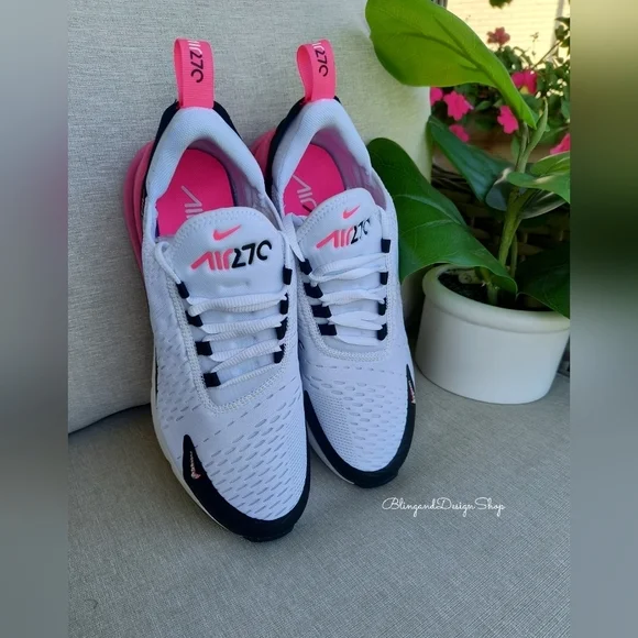 Bling Nike Air Max 270 Sneakers Shoes Customized With Crystals Women's New - Picture 5 of 8